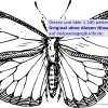 Ausmalbilder Käfer, Schmetterlinge, Insekten bestimmt für Schmetterling Malvorlage