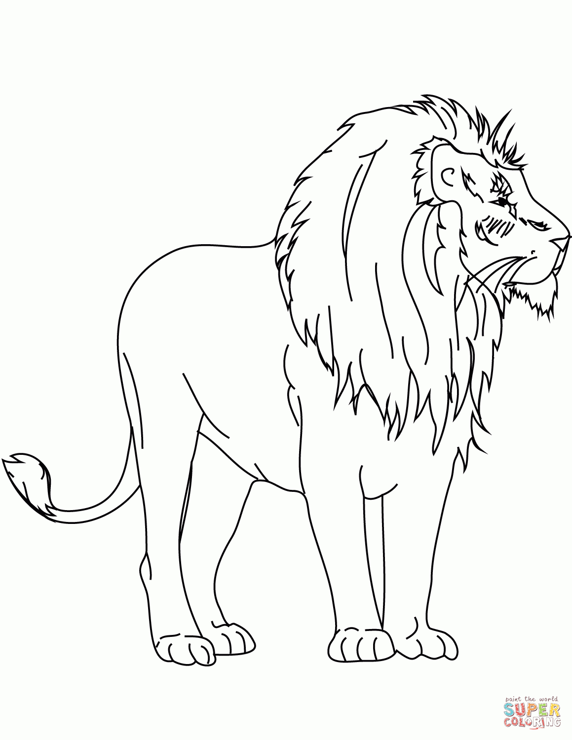 Ausmalbilder Löwen - Malvorlagen Kostenlos Zum Ausdrucken bei Ausmalbild Löwe