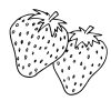 Ausmalbilder, Malvorlagen – Erdbeere Kostenlos Zum innen Malvorlage Erdbeere