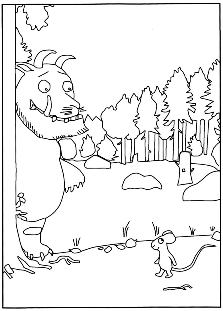 Ausmalbilder, Malvorlagen Von Grüffelo Kostenlos Zum innen Grüffelo