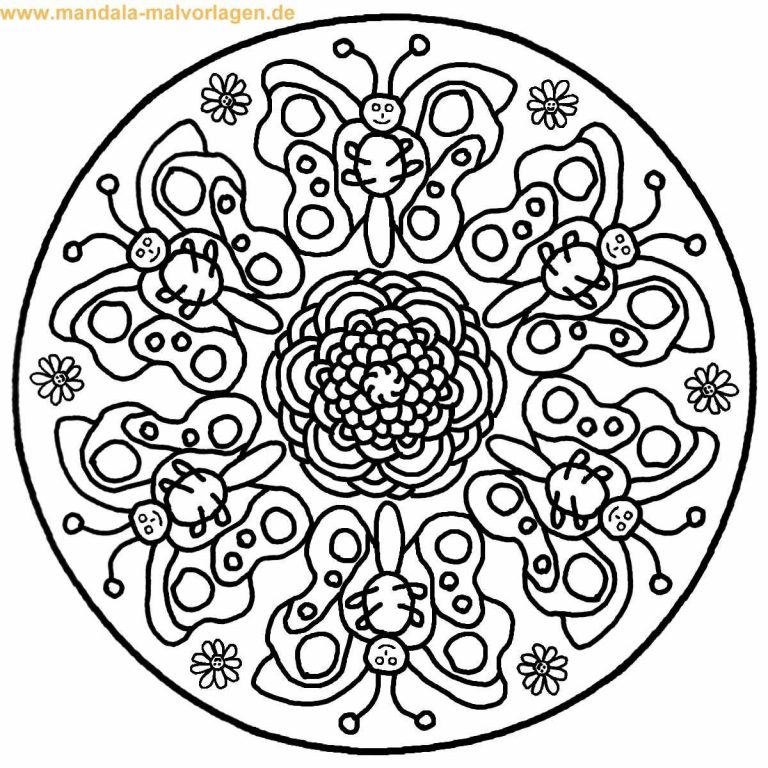 Schmetterling Basteln Einfach: Ausmalbilder, Mandalas & DIY Ideen für Groß und Klein!