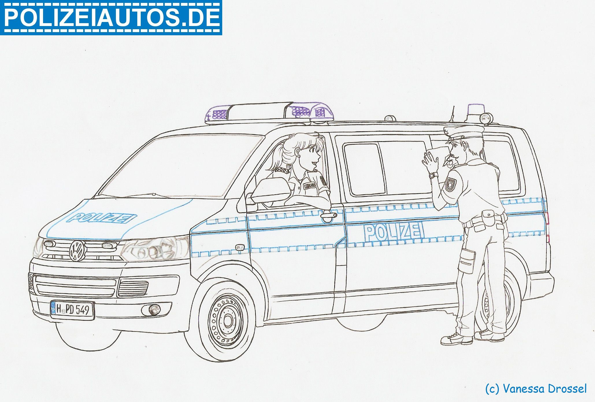 Ausmalbilder Polizei Autos 01 (Mit Bildern) | Ausmalen bei Polizeiauto Malvorlage