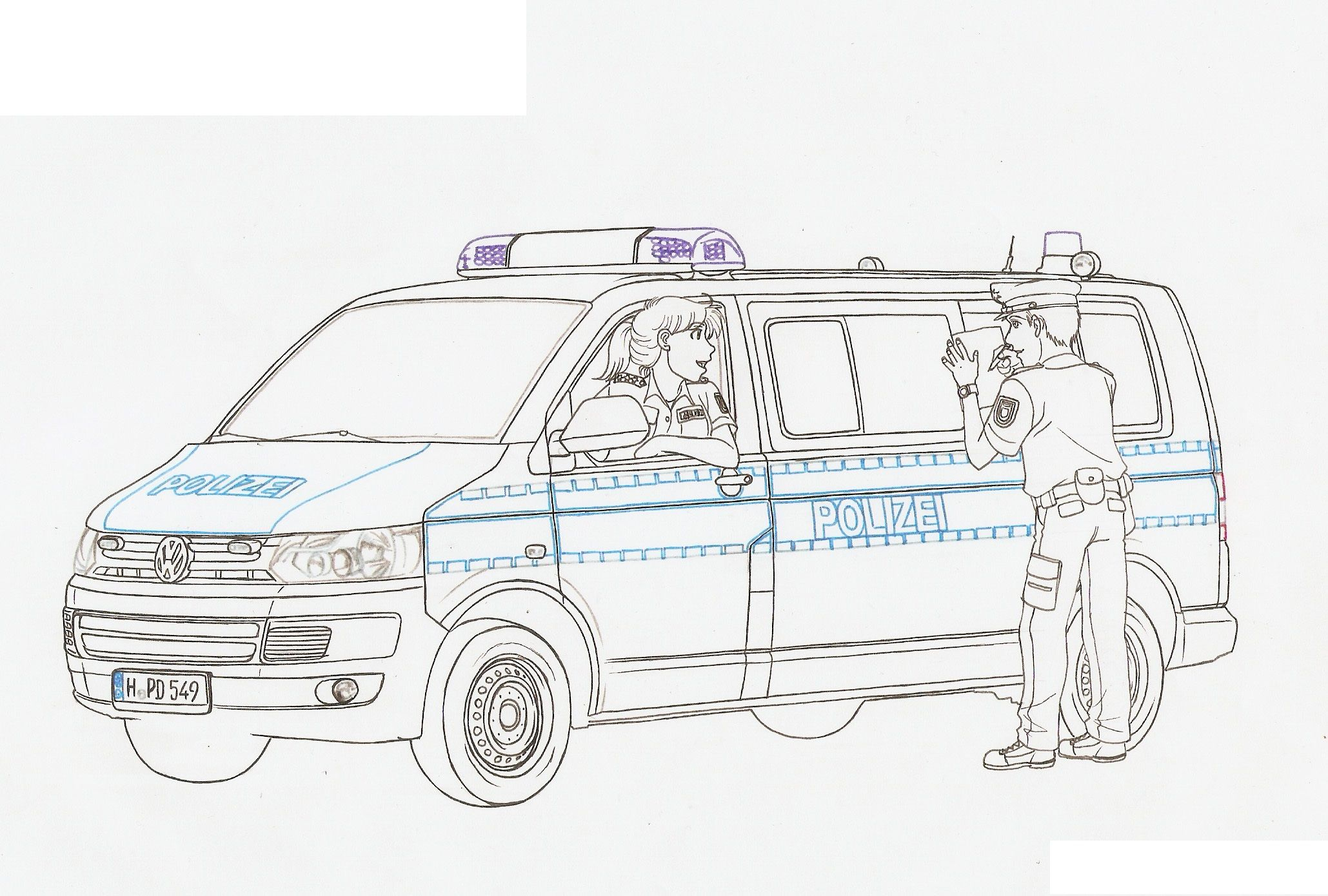 polizeiauto ausmalbild - kinderbilder.download