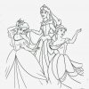 Ausmalbilder Prinzessinnen Zum Drucken mit Ausmalbilder Von Prinzessinnen