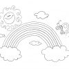 Ausmalbilder Regenbogen Für Kinder - Kids-Ausmalbildertv innen Bilder Zum Ausmalen Für Kindergartenkinder