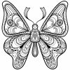 Ausmalbilder Schmetterling Mandala - 1Ausmalbilder über Mandala Schmetterling Ausdrucken