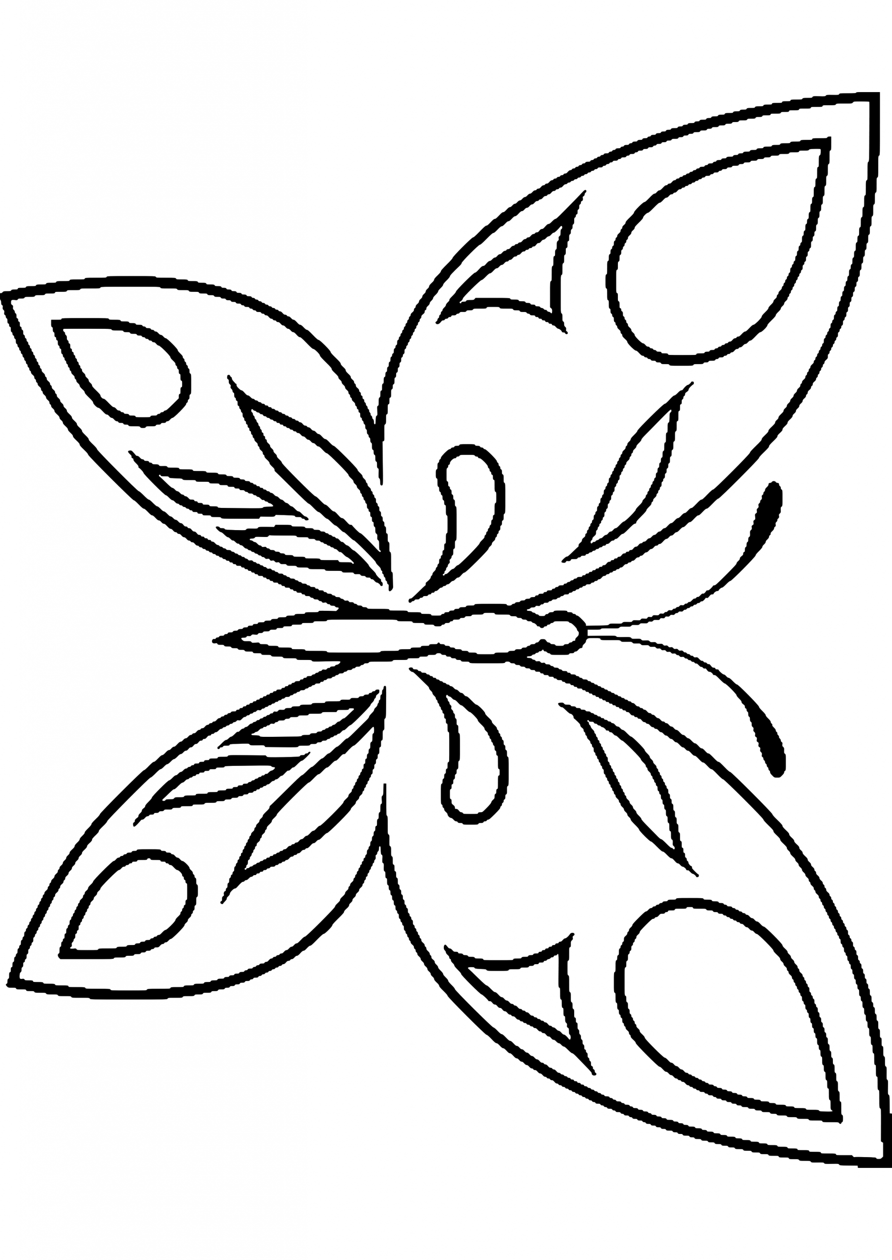 Ausmalbilder Schmetterling Und Raupe - 1Ausmalbilder bestimmt für Window Color Schmetterling