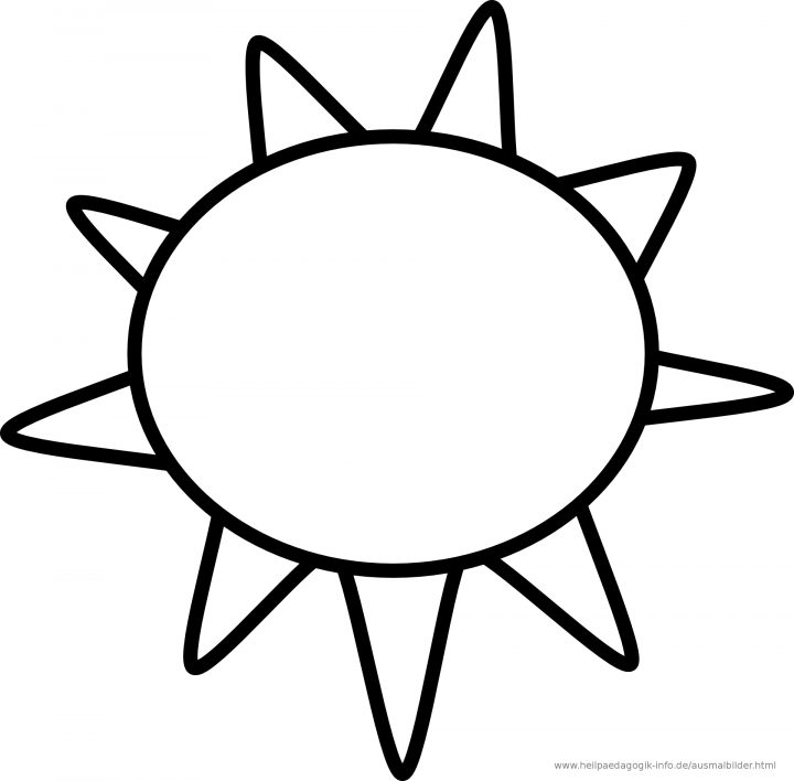 Bastelvorlage Sonne - kinderbilder.download | kinderbilder.download