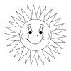 Ausmalbilder Sonne Kostenlos Ausdrucken | Malvorlagen mit Bastelvorlage Sonne