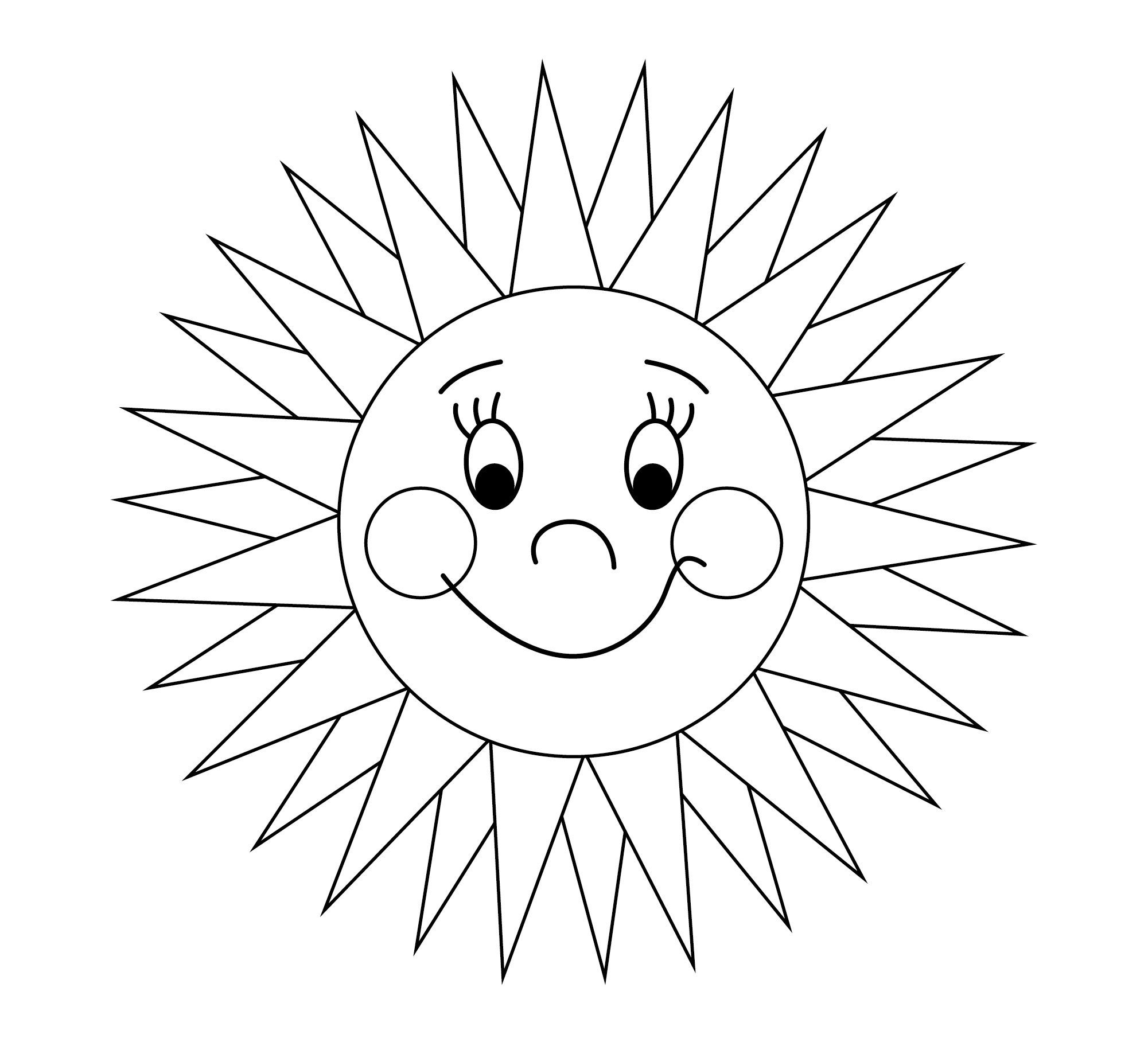 Ausmalbilder Sonne Kostenlos Ausdrucken | Malvorlagen mit Sonne Zum Ausmalen