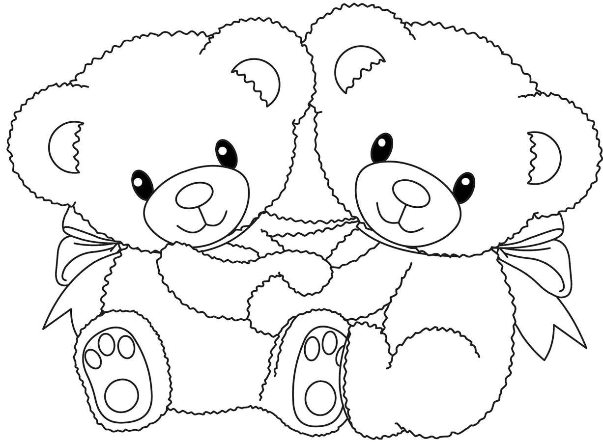 Ausmalbilder Teddy - 1Ausmalbilder | Ausmalbilder Panda bestimmt für Ausmalbild Teddy