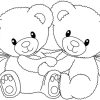 Ausmalbilder Teddy - 1Ausmalbilder | Ausmalbilder Panda in Teddybär Ausmalbild