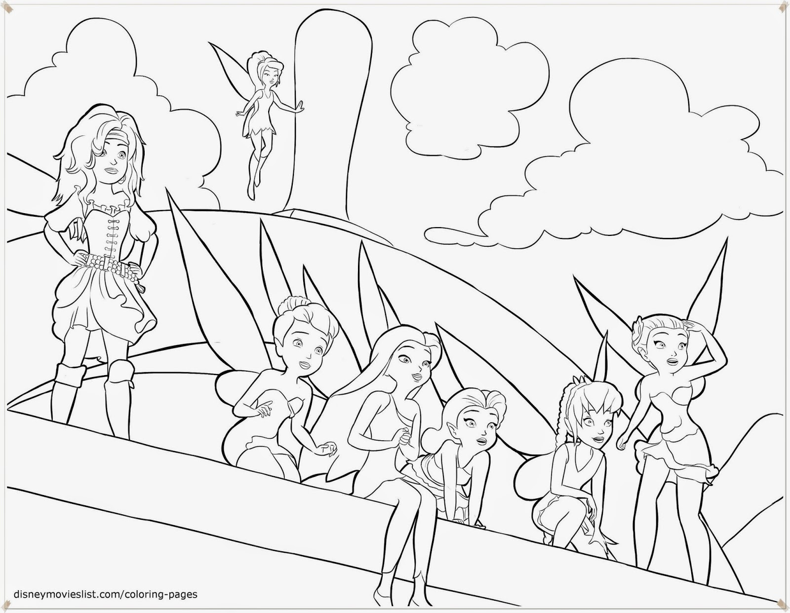 Ausmalbilder The Pirate Fairy Disney für Ausmalbilder Tinkerbell Und Die Piratenfee