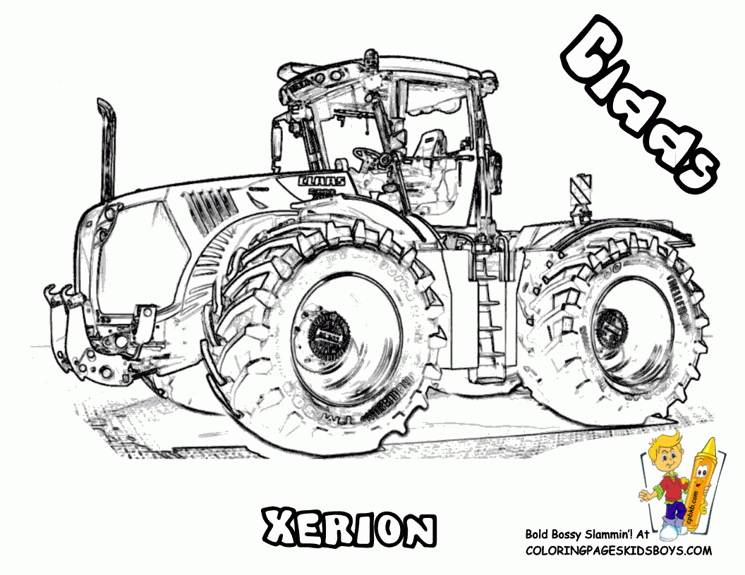 Ausmalbilder Traktor Claas (Mit Bildern) | Ausmalbilder für Ausmalbilder Trecker