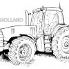 Ausmalbilder Traktor New Holland | Ausmalbilder Traktor für Trecker Ausmalbild