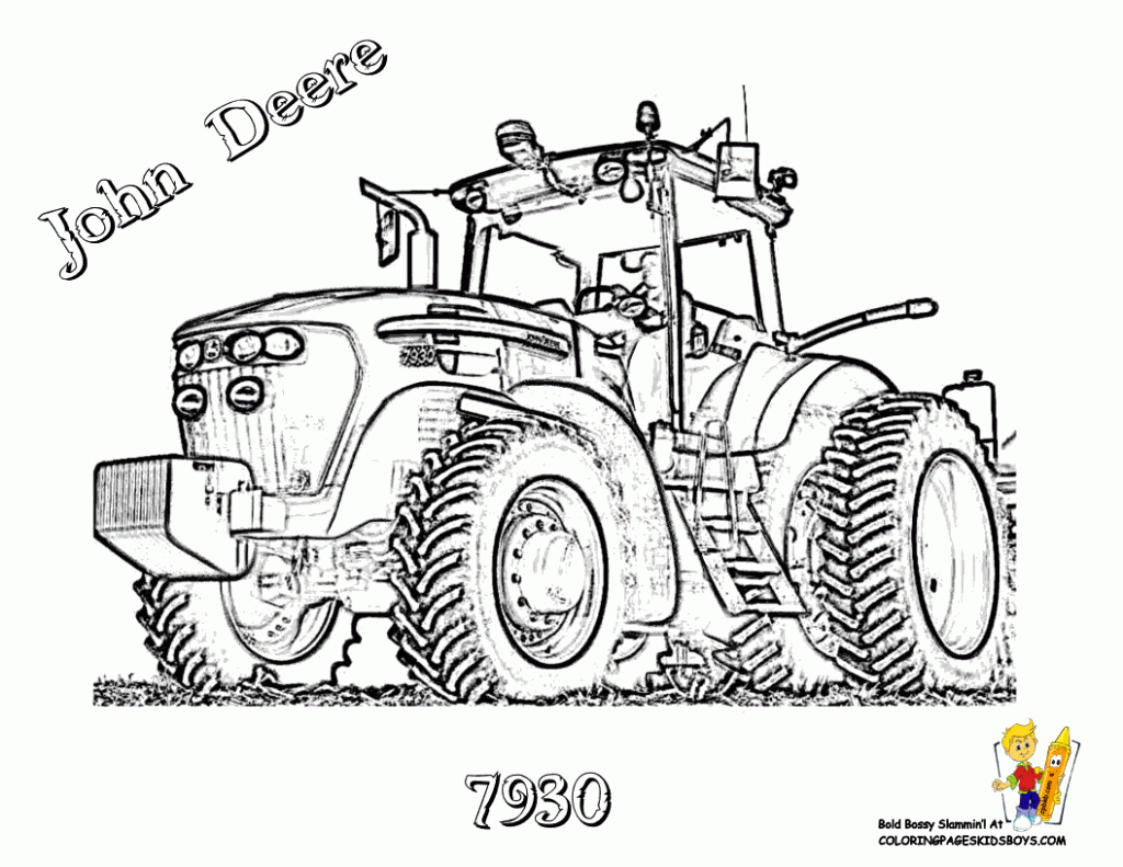 Ausmalbilder Traktor New Holland | Ausmalbilder Traktor ganzes Trecker Ausmalbild