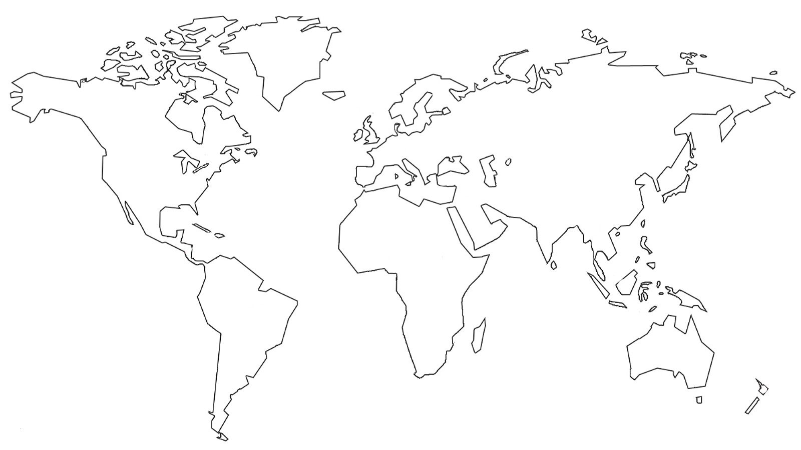 Ausmalbilder Weltkarte Best Of Weltkarte Schwarz Weiß für Weltkarte Zum Ausmalen