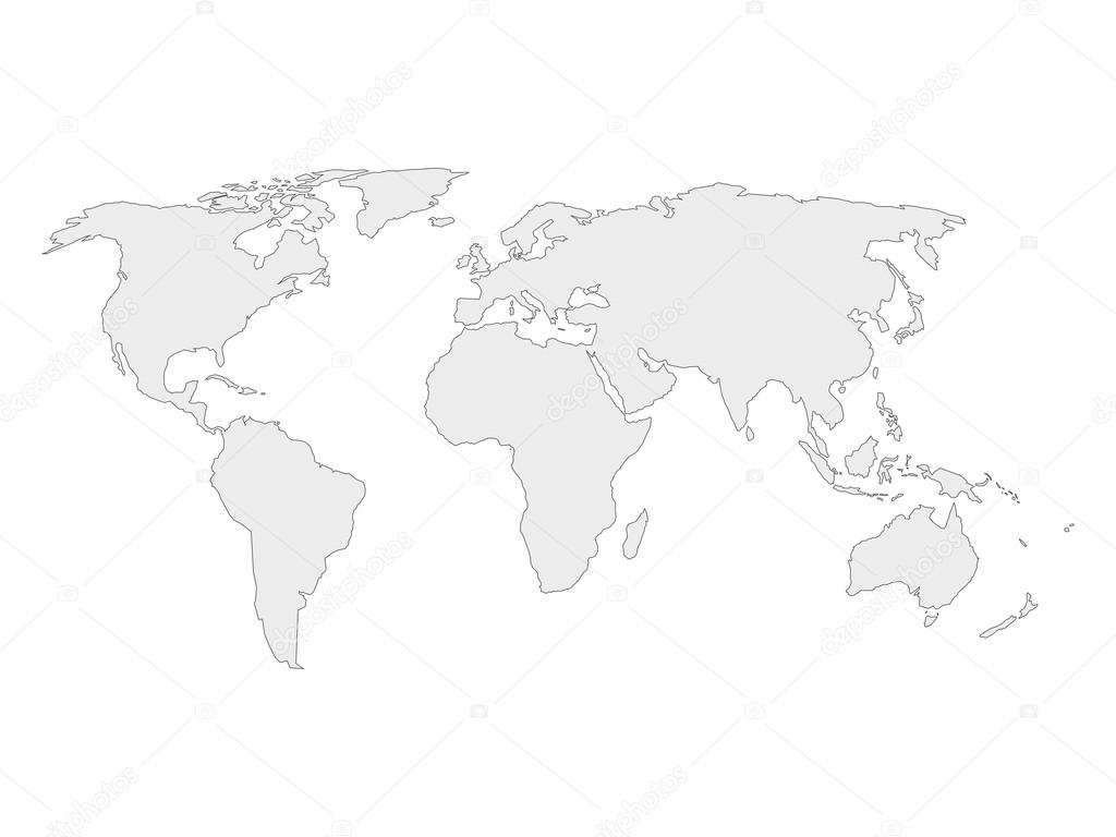 Australien Karte Umriss Stockvektoren, Lizenzfreie innen Weltkarte Umrisse