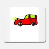 Auto Kinder Gezeichnet Mousepad (Querformat) - Weiß verwandt mit Auto Bilder Gezeichnet