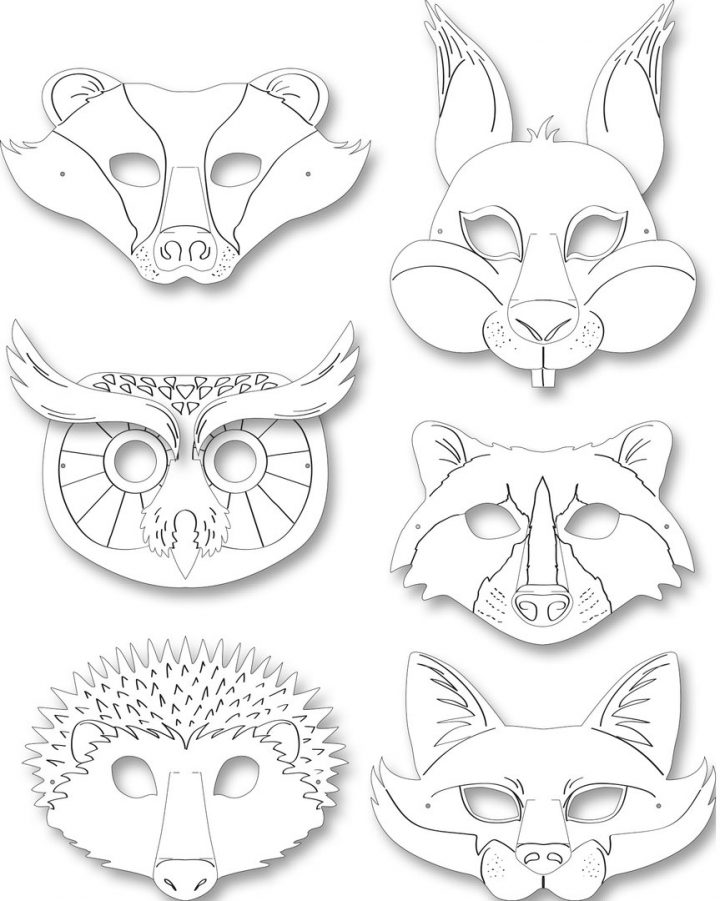 Tiermasken Vorlagen - kinderbilder.download | kinderbilder.download