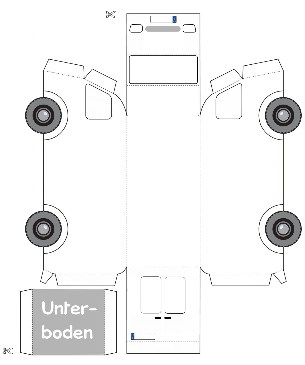 Auto Aus Papier Basteln - kinderbilder.download | kinderbilder.download