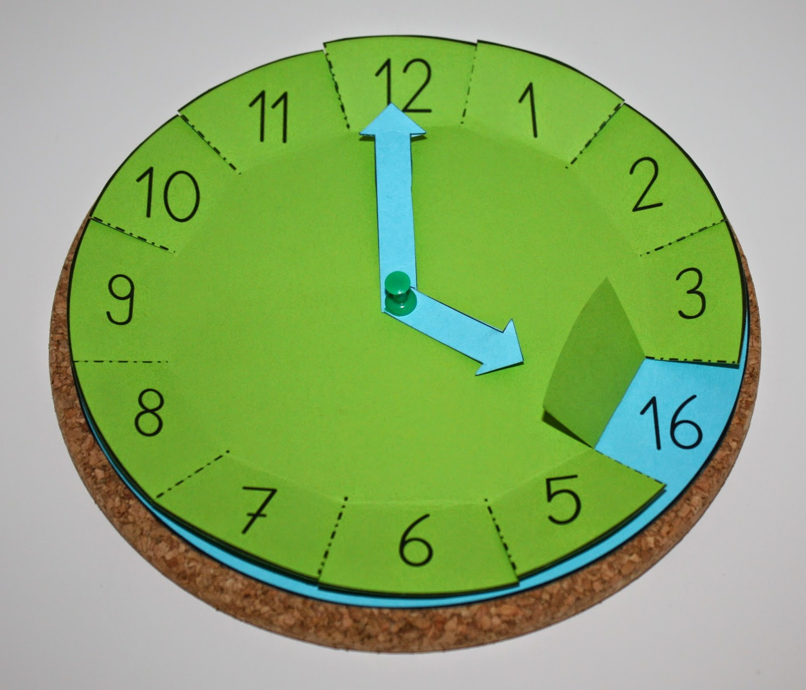 Bastelvorlage Uhr – Klassenkunst bei Uhr Bastelvorlage