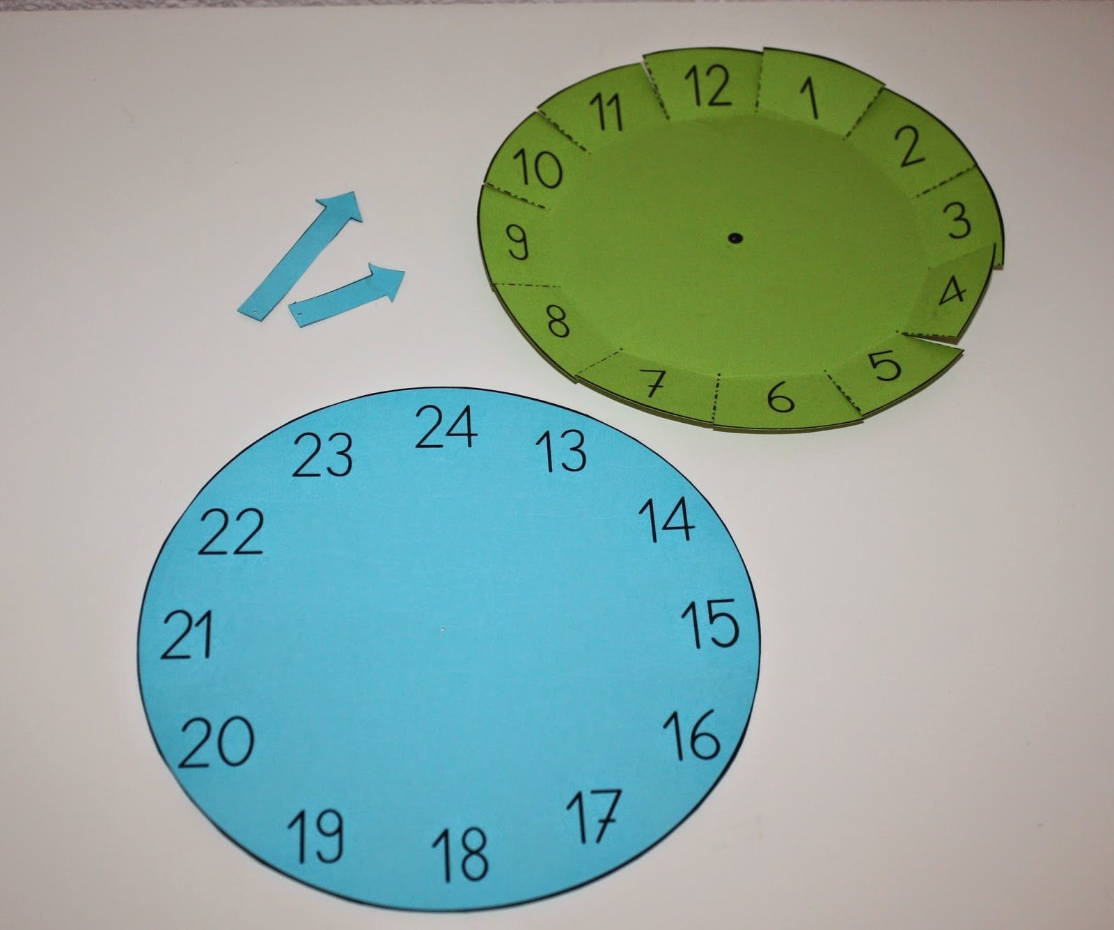 Bastelvorlage Uhr – Klassenkunst in Uhr Basteln Vorlage
