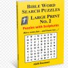 Bibel-Wort-Suche-Puzzles, Großer Print No. 2: 50 Rätsel Mit ganzes Rätsel Wortsuche