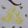 Bienenstock Und Bienen Malen - Basteln Mit Kindern bestimmt für Biene Bastelvorlage