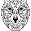 Big Wolf – Coloring Animal – 100% Zen Mandalas &amp; Anti-Stress bei Tier Mandalas