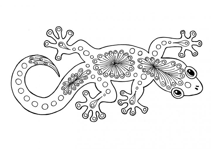 Bildergebnis Für Malvorlage Gecko (Avec Images) | Coloriage innen Gecko Malvorlage