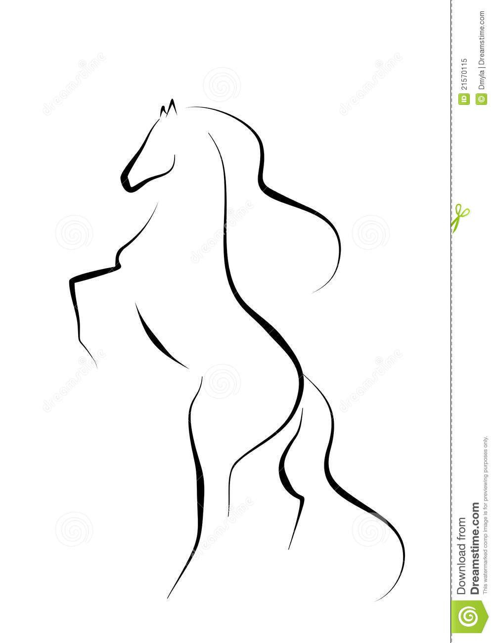 Bildergebnis Für Pferd Zeichnung Abstrakt (Mit Bildern für Umrisszeichnung Pferd