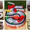 Birthday Cake Boy Number, Fondant, Fire, Roadtruck bei Geburtstagstorte 5 Geburtstag