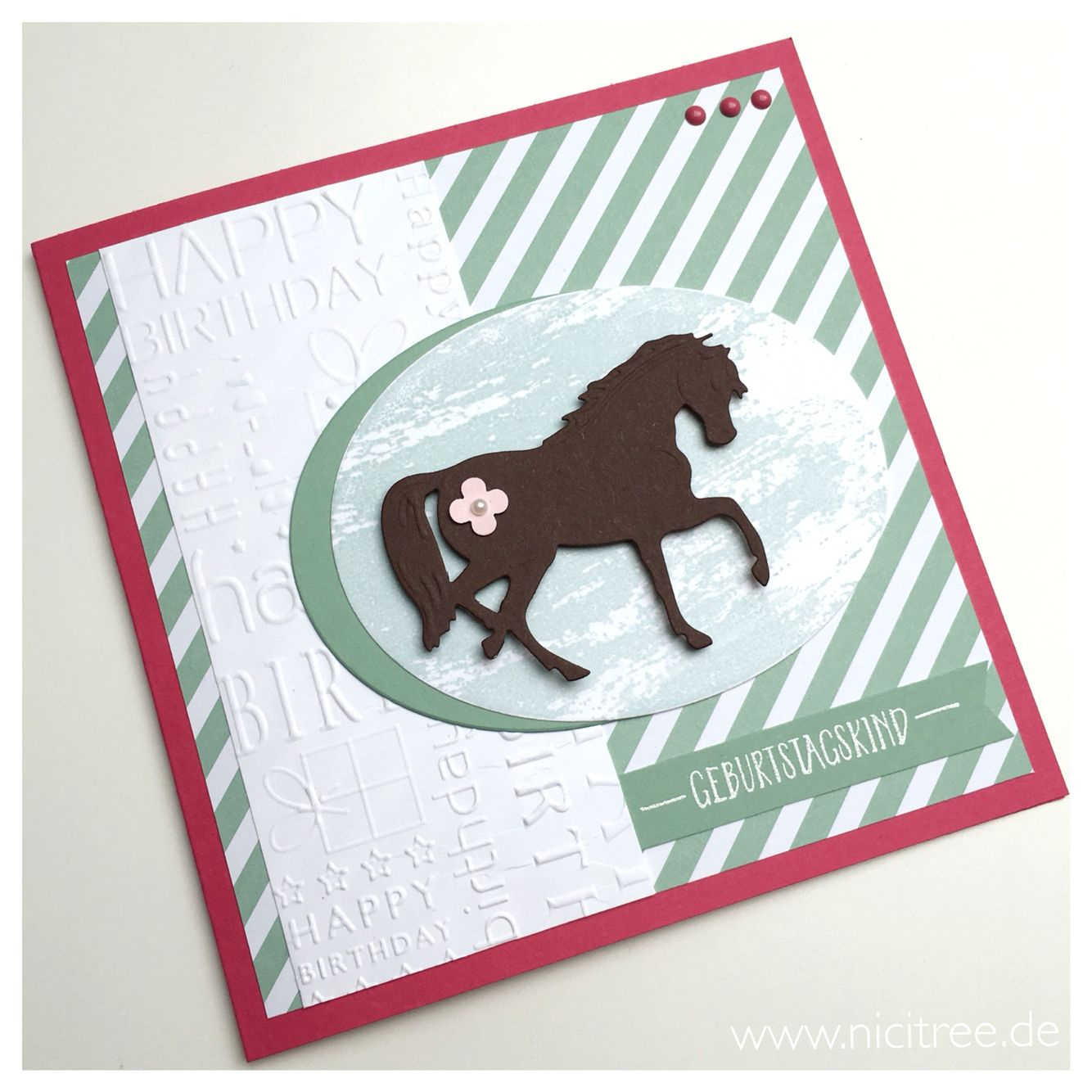 Birthday Card, Horse, Geburtstagskarte, Pferd, Marianne ganzes Geburtstagskarte Pferd