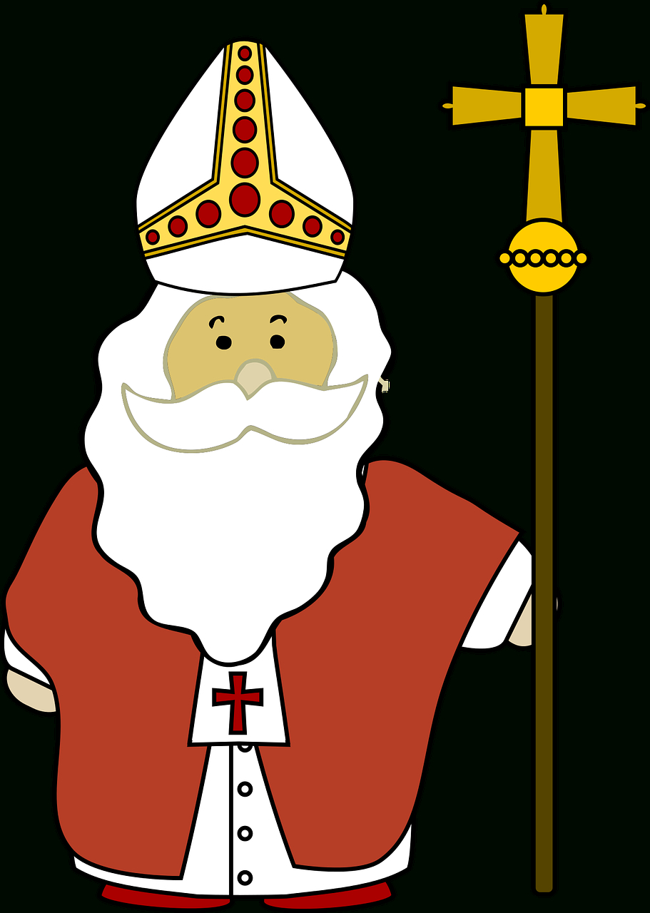 Bischof Weihnachten - Kostenlose Vektorgrafik Auf Pixabay ganzes Bischof Nikolaus Bilder Kostenlos