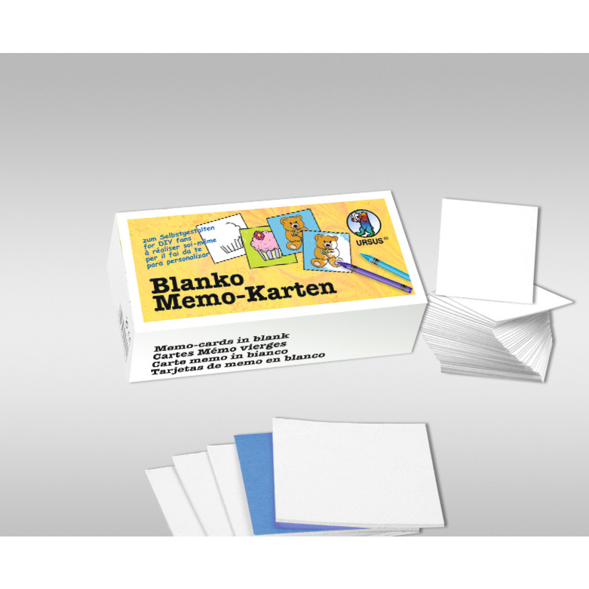 Blanko-Memo-Karten 6 X 6 Cm - 60 Teile bei Memokarten