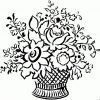 Blumenstrauss In Vase Ausmalbild &amp; Malvorlage (Mode Und Kunst) mit Blumenstrauß Ausmalbilder