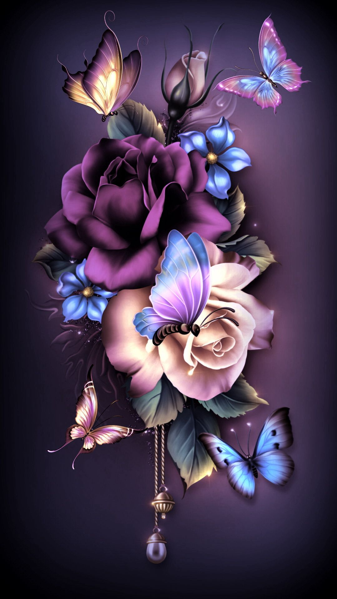 Blumentapete-Bild Von Marion Meinhardt Auf Blumen | Bunte innen Blumen Hintergrundbilder Kostenlos