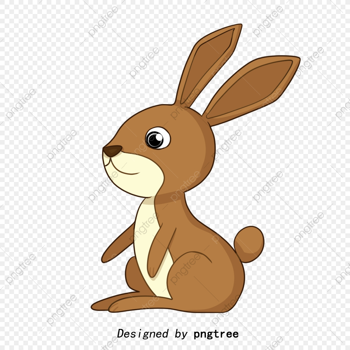 Braune Süß Zeichentrick Kaninchen, Der Hase, Tier für Süße Zeichentrick Bilder