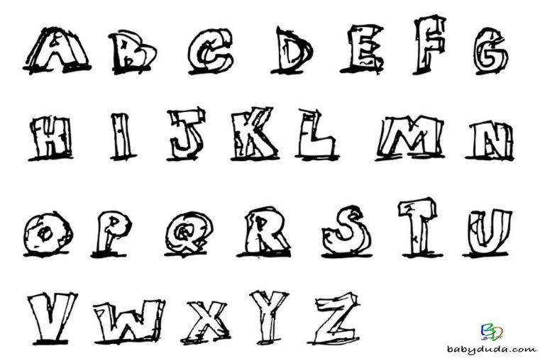 Alphabet Zum Ausmalen - kinderbilder.download | kinderbilder.download