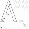 Buchstaben-Schreiben-Lernen-Arbeitsblätter-Buchstabe-A bestimmt für Druckbuchstaben Zum Ausdrucken