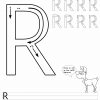Buchstaben Schreiben Lernen Arbeitsblätter – Buchstabe R in Buchstaben Zum Ausmalen
