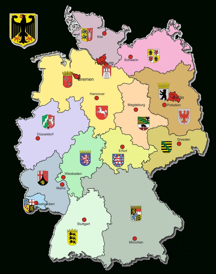 Bundesländer Und Hauptstädte – Geographie Deutschlands über