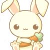 Bunny Holding Carrot (Mit Bildern) | Kawaii Kritzeleien für Manga Tiere