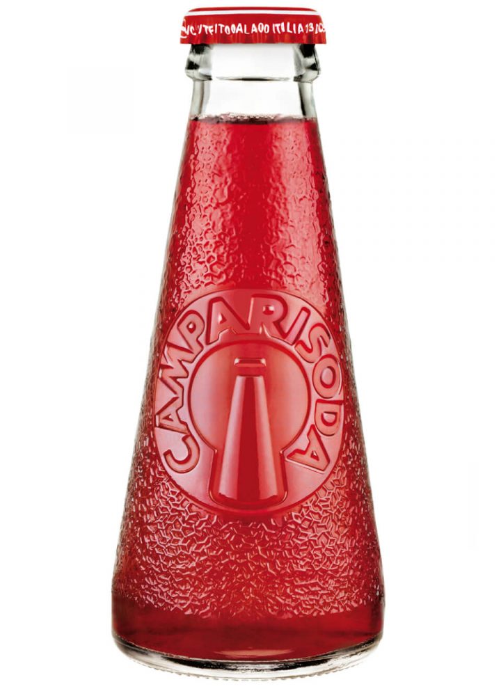 Campari-Soda Aperitif 0,1 L innen Campari Soda Fläschchen