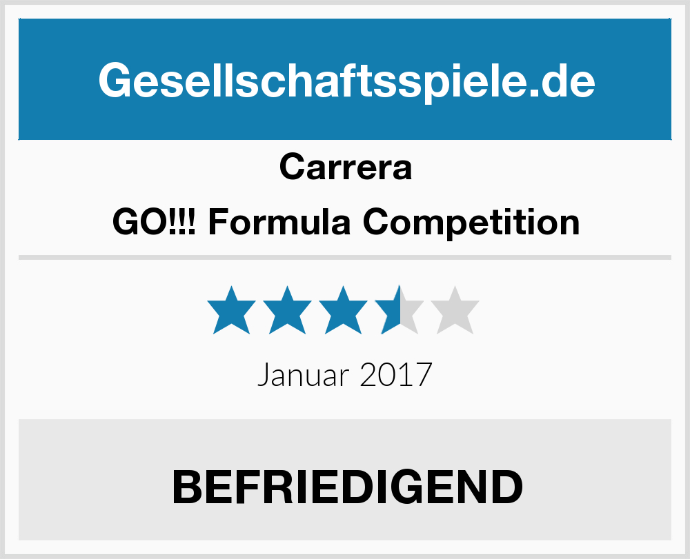 Carrera Go!!! Formula Competition | Gesellschaftsspiele Test in Carrera Go Formel 1 Competition