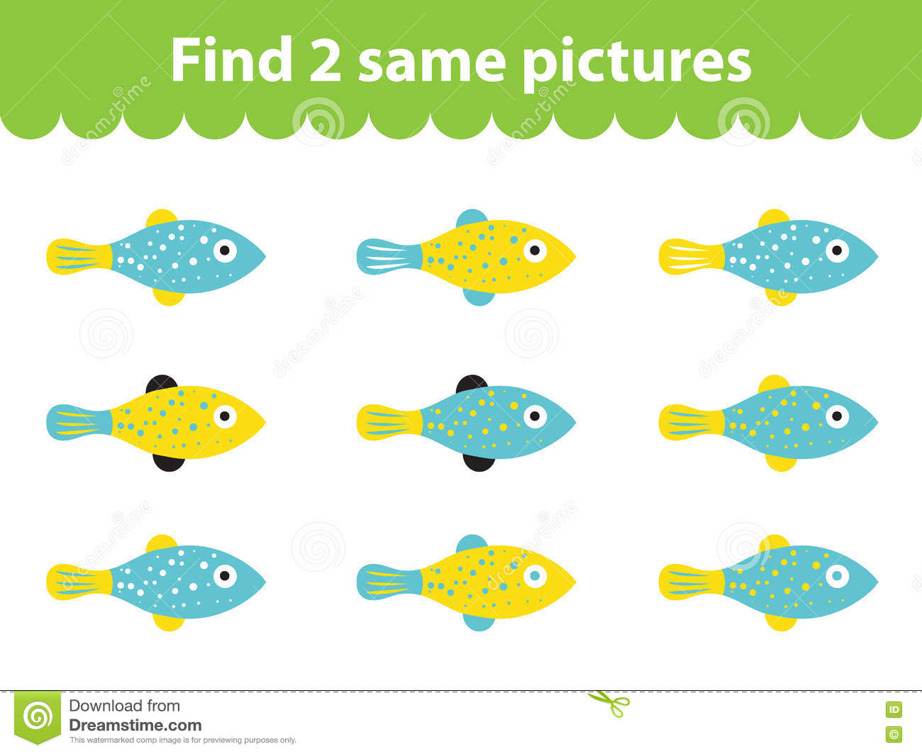 Children&amp; X27; S-Lernspiel Entdeckung Zwei Die Gleichen verwandt mit Gleiche Bilder Finden