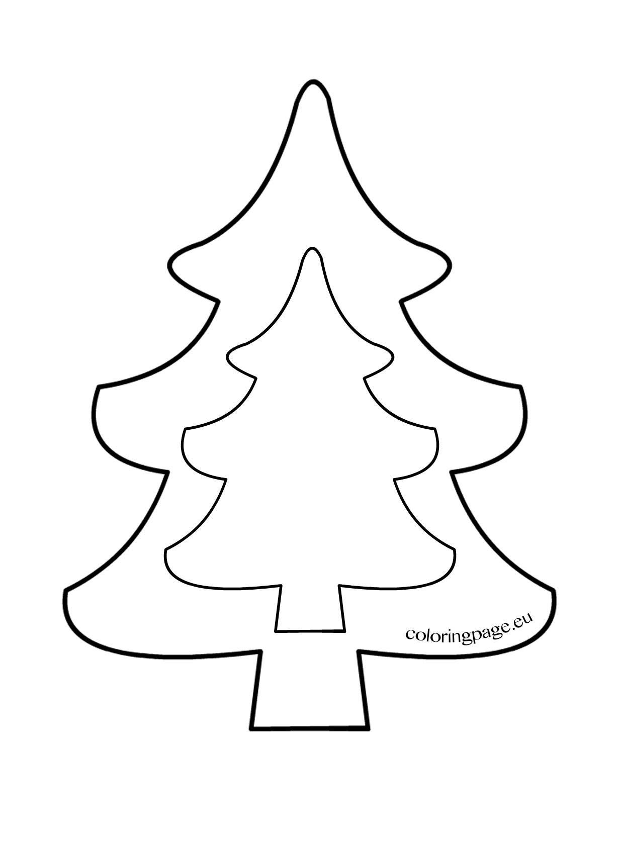 Christmas Tree Template To Print (Mit Bildern über Bastelvorlagen Weihnachten Ausdrucken Fensterbilder