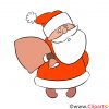 Clipart Weihnachtsmann Illusration, Bild, Grafik, Comic mit Comic Weihnachtsmann