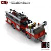 Custombricks.de - Lego Custom Moc City Modell Us Feuerwehr Truck bei Lego Flughafenfeuerwehr